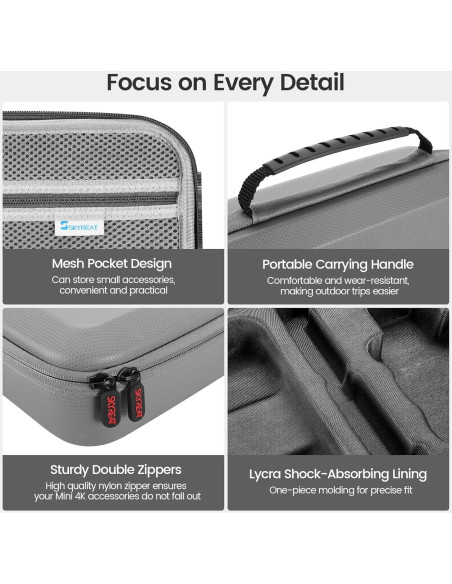 Funda Compacta Skyreat para Drone DJI Mini 4 Pro - 28x19x8.5cm