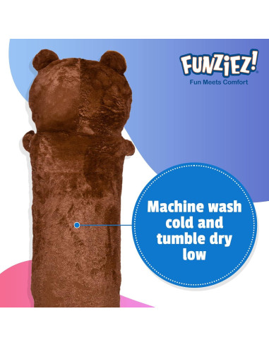 Funda de Almohada de Cuerpo Oso de Peluche Funziez 124.5x44.5cm