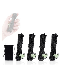 Cuerdas de Tienda HIKEMAN 4m Reflectantes 2mm UHMWPE Camping