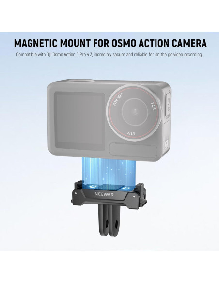 Adaptador de Montaje Magnético NEEWER GP-73 para DJI Osmo Action 5 Pro/4/3