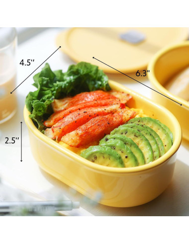 Contenedor de Alimentos Cerámico Buydeem 0.5L Verde Cálido