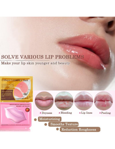 20 Pares de Mascarillas Hidratantes Aaiffey para Labios y Ojos