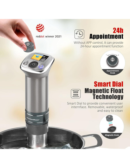 Cocinero Sous Vide KitchenBoss G320 1100W Acero Inoxidable