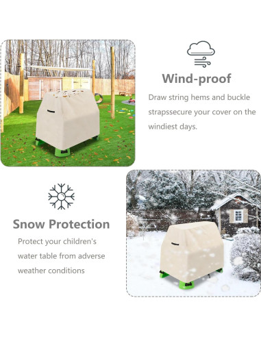 Cubierta Impermeable para Mesa de Agua Aacabo Beige 104x63cm