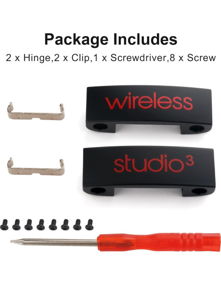 Reemplazo Hinge Metal para Auriculares Beats Studio 3.0