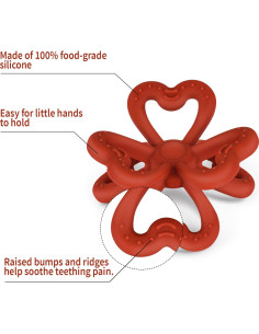 Mordedor de Silicona Haakaa en Forma de Trébol - Bebés 0-12 Meses 2