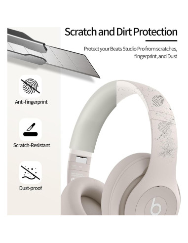 Funda de Silicona para Auriculares Beats Studio Pro - Albaricoque