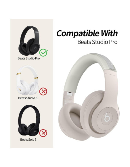 Funda de Silicona para Auriculares Beats Studio Pro - Albaricoque