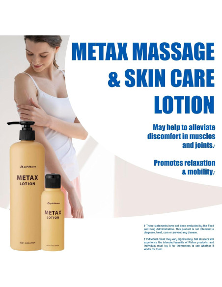Loción de Masaje Metax Phiten 120 ml - Cuidado Muscular y Articular