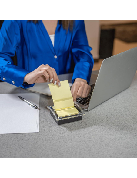 Dispensador de Notas Adhesivas Pop-Up Mr. Pen, Acrílico Negro, 7.62 cm