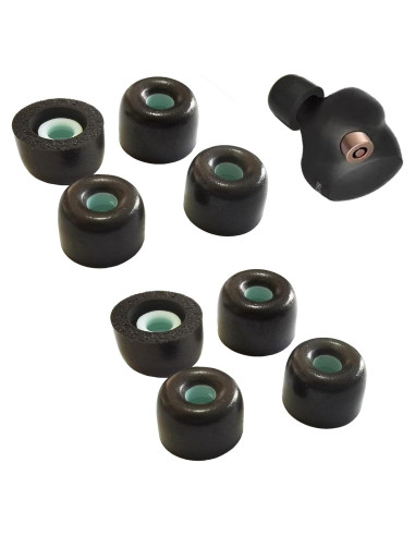 Puntas de Espuma de Memoria Luckvan para Auriculares Sony WF-1000XM4/5 - 4 Pares Negro