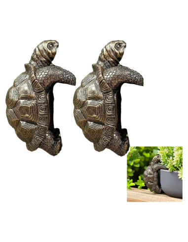 Colgador de Macetas Tortuga Rltshido 10.9 cm Resina Duradera