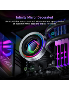 Enfriador AIO ID-COOLING FX240 INF 240mm ARGB Silencioso 2