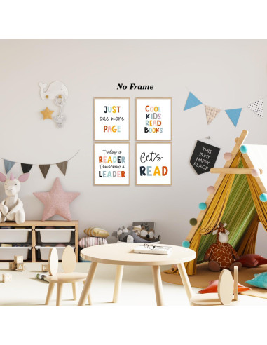 Pósters de Lectura Boat Wades - Set de 4 Sin Marco 20x26 cm