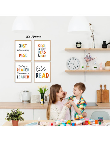 Pósters de Lectura Boat Wades - Set de 4 Sin Marco 20x26 cm