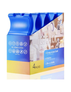 Set de 4 Paquetes de Hielo Reutilizables Cool Ice 600g