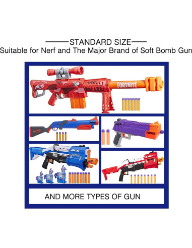 Paquete de 60 Dardos Mega Little Valentine para Nerf Fortnite