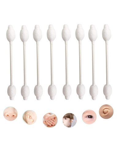 Hisopos de Algodón Orgánico HNRLOY para Bebés - 224 Unidades