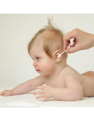 Hisopos de Algodón Orgánico HNRLOY para Bebés - 224 Unidades