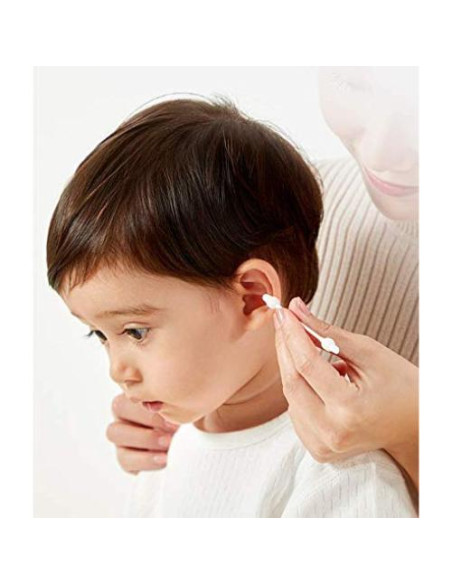 Hisopos de Algodón Orgánico HNRLOY para Bebés - 224 Unidades