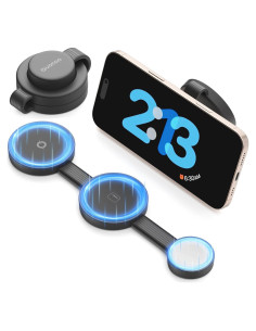 Estación de Carga Inalámbrica 3 en 1 Mag-Safe OUOTOO Negro