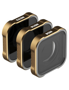 Filtros de Densidad Neutra PolarPro para GoPro Hero 9-13 - Kit 3 Piezas ND8, ND16, ND32