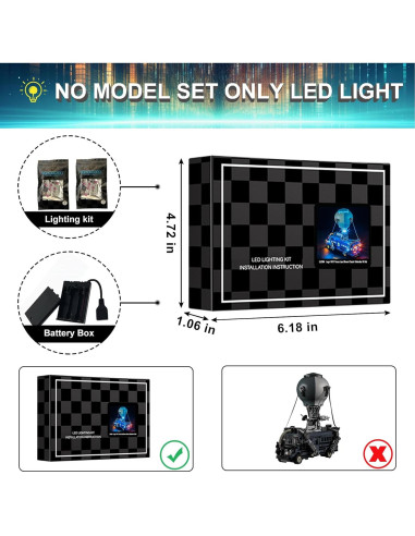 Kit de Luz LED para Lego 77073 Battle Bus Fortnite