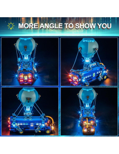 Kit de Luz LED para Lego 77073 Battle Bus Fortnite