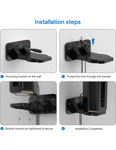 Soporte de Montaje en Pared Orbi WiFi 7 XLTTYWL Negro