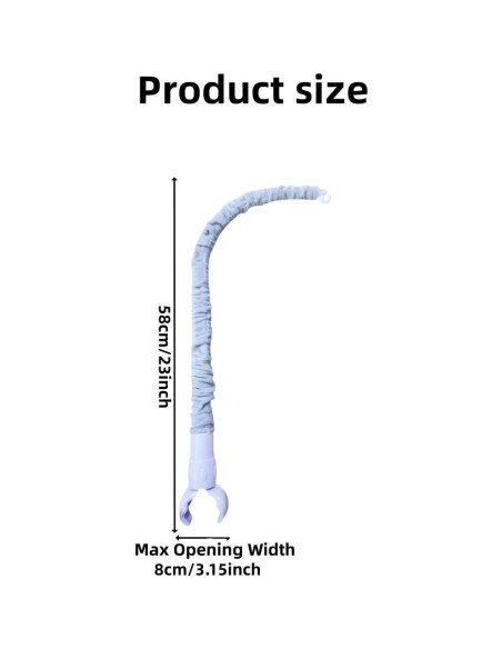 Brazo Móvil para Cuna Accfore Ajustable con Funda Gris
