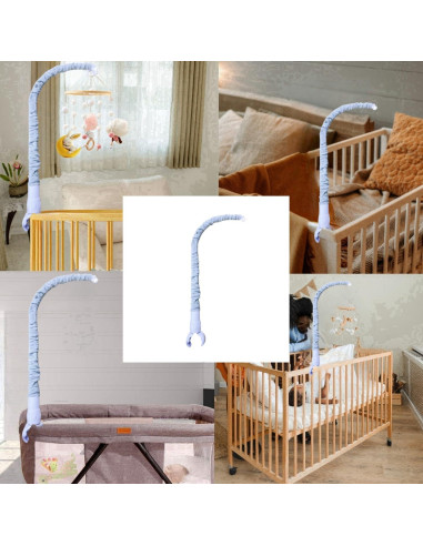 Brazo Móvil para Cuna Accfore Ajustable con Funda Gris