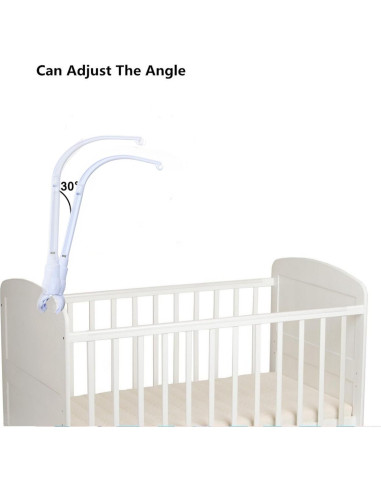 Brazo Móvil para Cuna Accfore Ajustable con Funda Gris