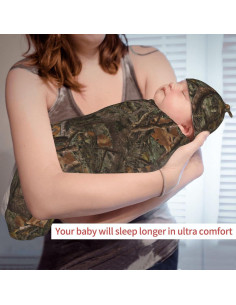 Manta de Envoltura Suave Jarverce Camo para Bebé 0-6 meses 2