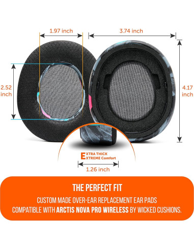 Almohadillas de Gel Refrigerante WC FreeZe para Arctis Nova Pro