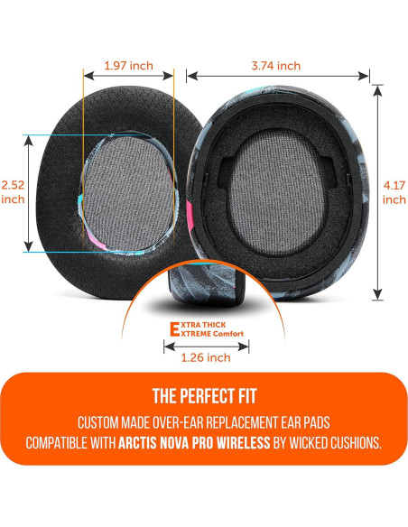 Almohadillas de Gel Refrigerante WC FreeZe para Arctis Nova Pro Almohadillas de Gel Refrigerante WC FreeZe para Arctis Nova Pro