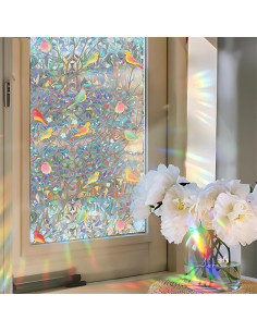 Película de Privacidad para Ventanas Maimegatt 45x100 cm Pájaro 2