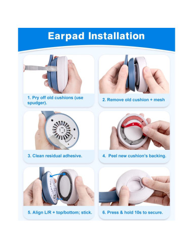 Almohadillas de Reemplazo Link Dream para Beats Solo 4 Rosa