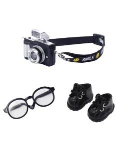 Juego de Accesorios para Muñecas QIXINGWISE 3 Piezas Negro