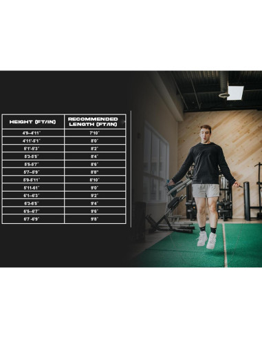 Cuerda de Salto Camouride Athletics con Sistema Auto-Bloqueante