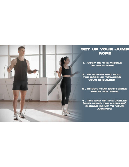 Cuerda de Salto Camouride Athletics con Sistema Auto-Bloqueante