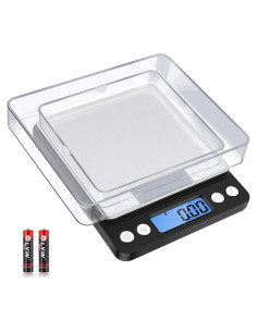 Báscula de Cocina Digital Diyife 500g/0.01g con 2 Bandejas