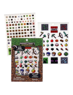 Libro de Stickers Minecraft TUGOKU para Niños - 300 Stickers