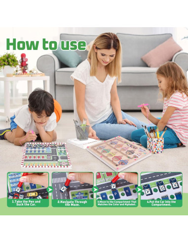 Laberinto Magnético Montessori Doble Cara - Juguete Educativo