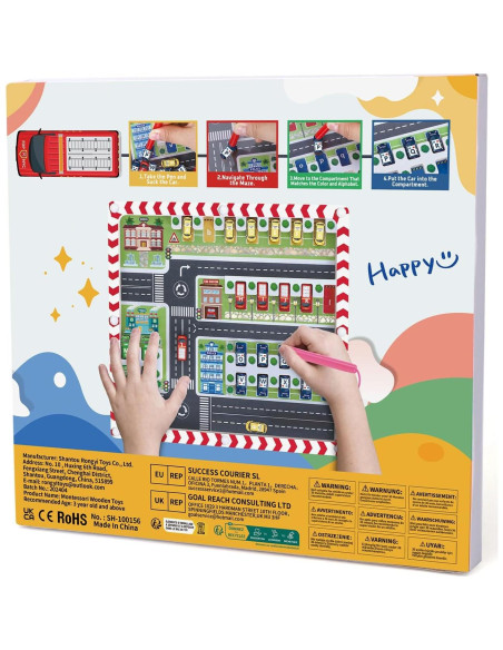 Laberinto Magnético Montessori Doble Cara - Juguete Educativo