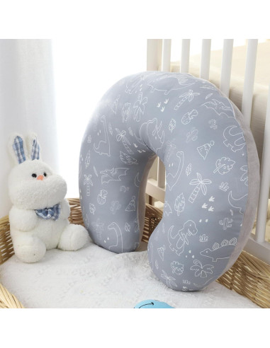 Funda de Almohada de Lactancia DILIMI Dinosaurio Suave y Transpirable