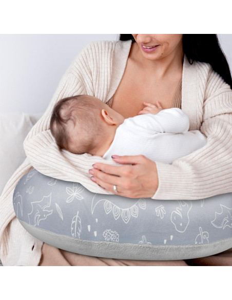 Funda de Almohada de Lactancia DILIMI Dinosaurio Suave y Transpirable