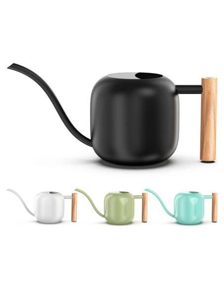 Regadera de Metal Green Moon 1.2L Negra con Pico Largo