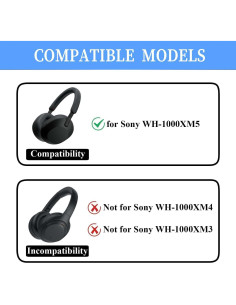 Funda de Silicona Adhiper para Auriculares Sony WH-1000XM5 2