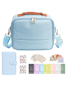 Bolsa Protectora WOGOZAN para Fujifilm Instax Mini Universal Azul