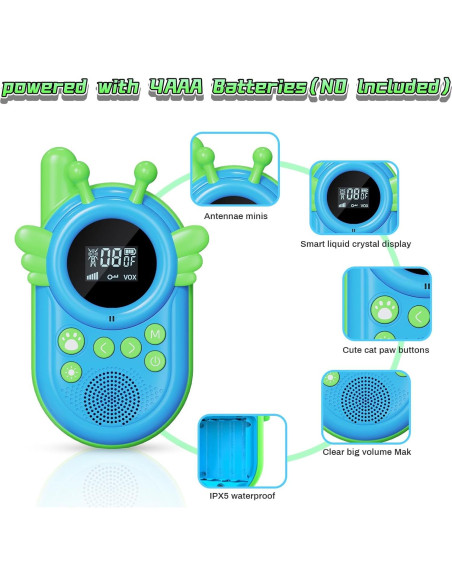 Walkie Talkies para Niños Lavales JT30 - Comunicación Clara 3 km
